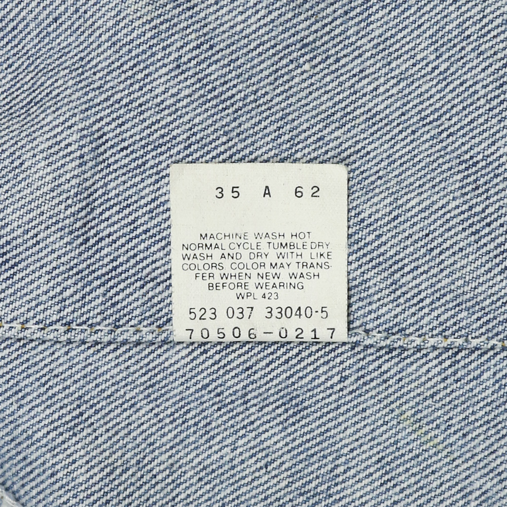 Vtg 80s Levi's USA Trucker Denim Jacket Size L