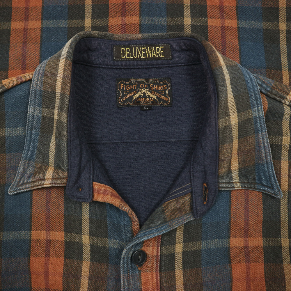 Deluxeware x Samurai Jeans x Cushman Heavy Flannel Shirt Size M