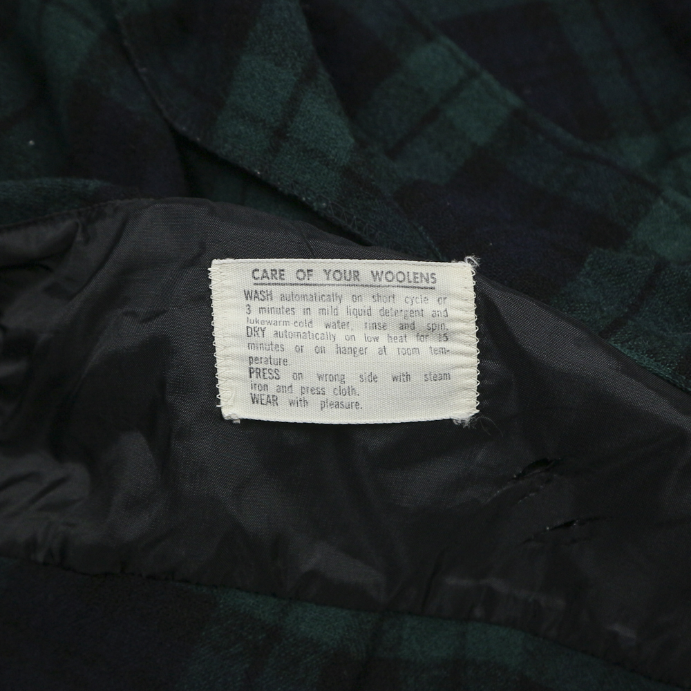 Vintage 60s Pendleton Wool Plaid Shirt Size L