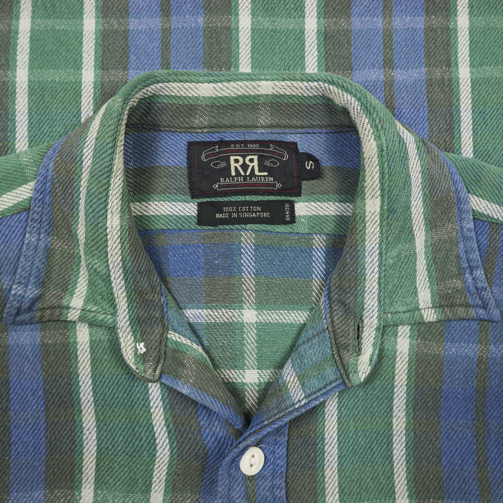 Double RL RRL Flannel Work Shirt Size L