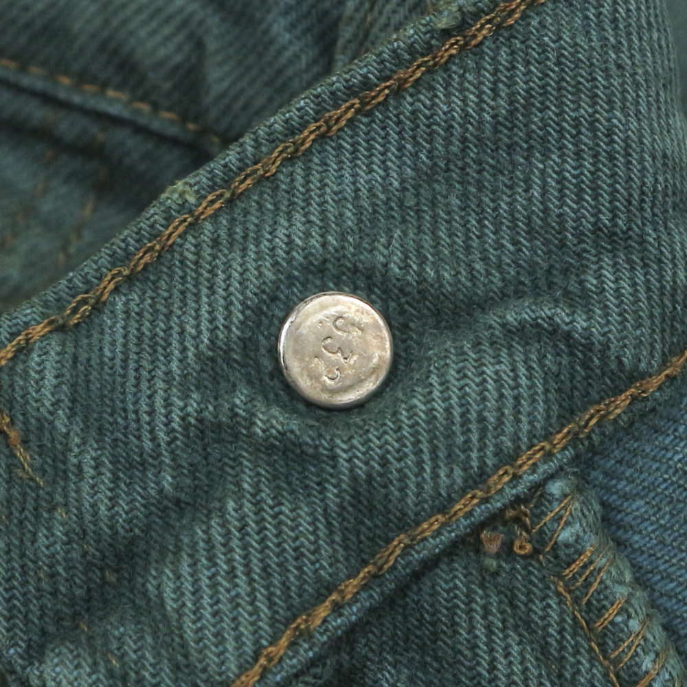 90s Levi's 550 USA ‘Green Dyed’ Denim Jeans Size 32