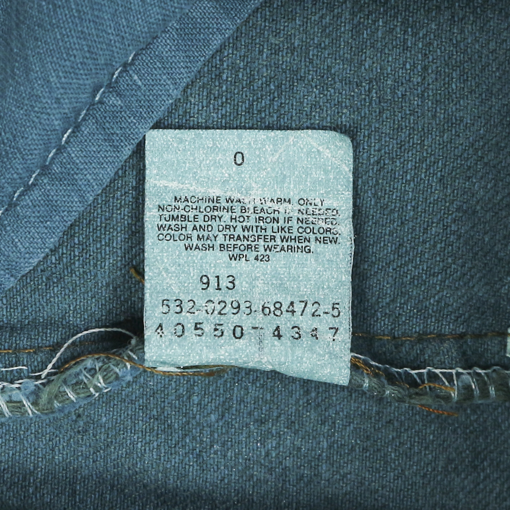 90s Levi's 550 USA ‘Green Dyed’ Denim Jeans Size 32