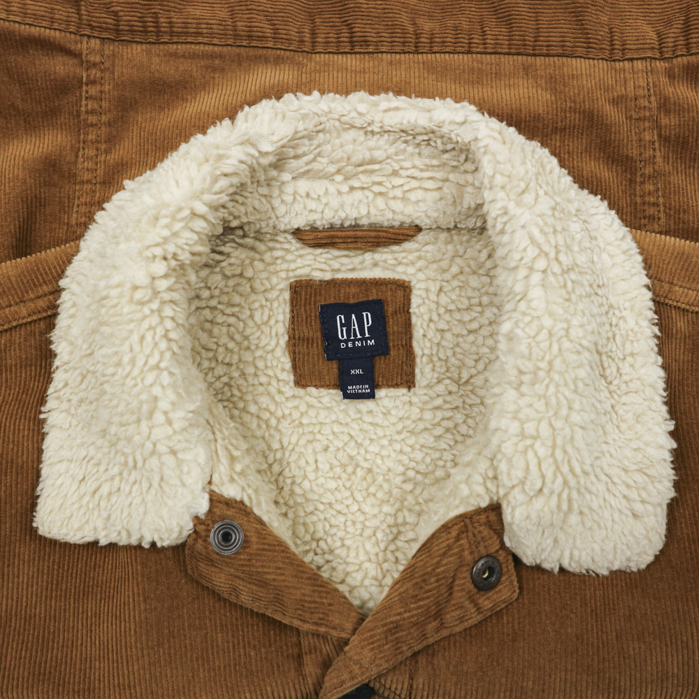 00s GAP Sherpa-lined Corduroy Jacket Size S