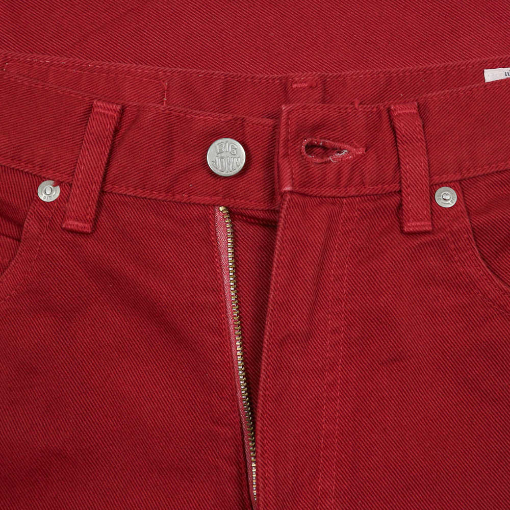 90s Big John Japan Red Denim Jeans Size 31