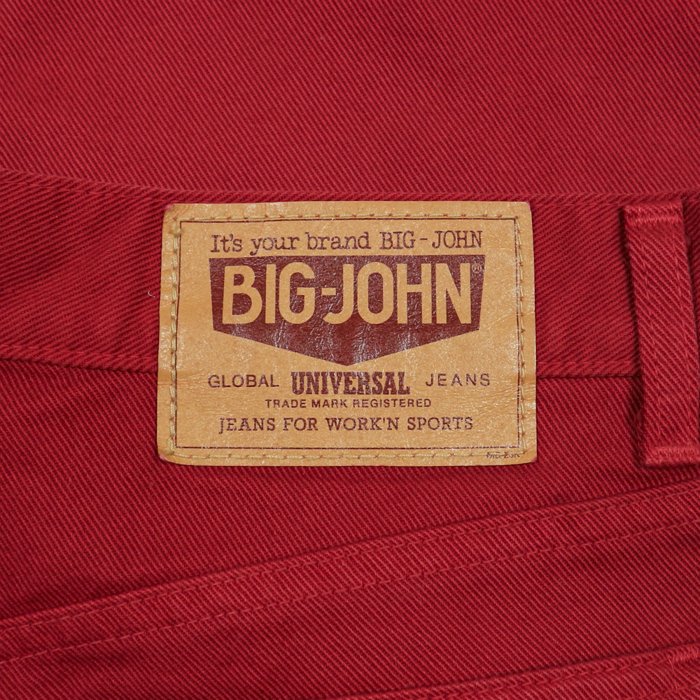 90s Big John Japan Red Denim Jeans Size 31