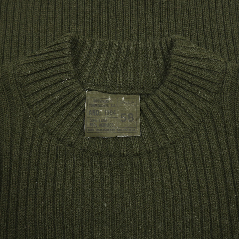 Spanish Army Cold Weather Sweater Size XL