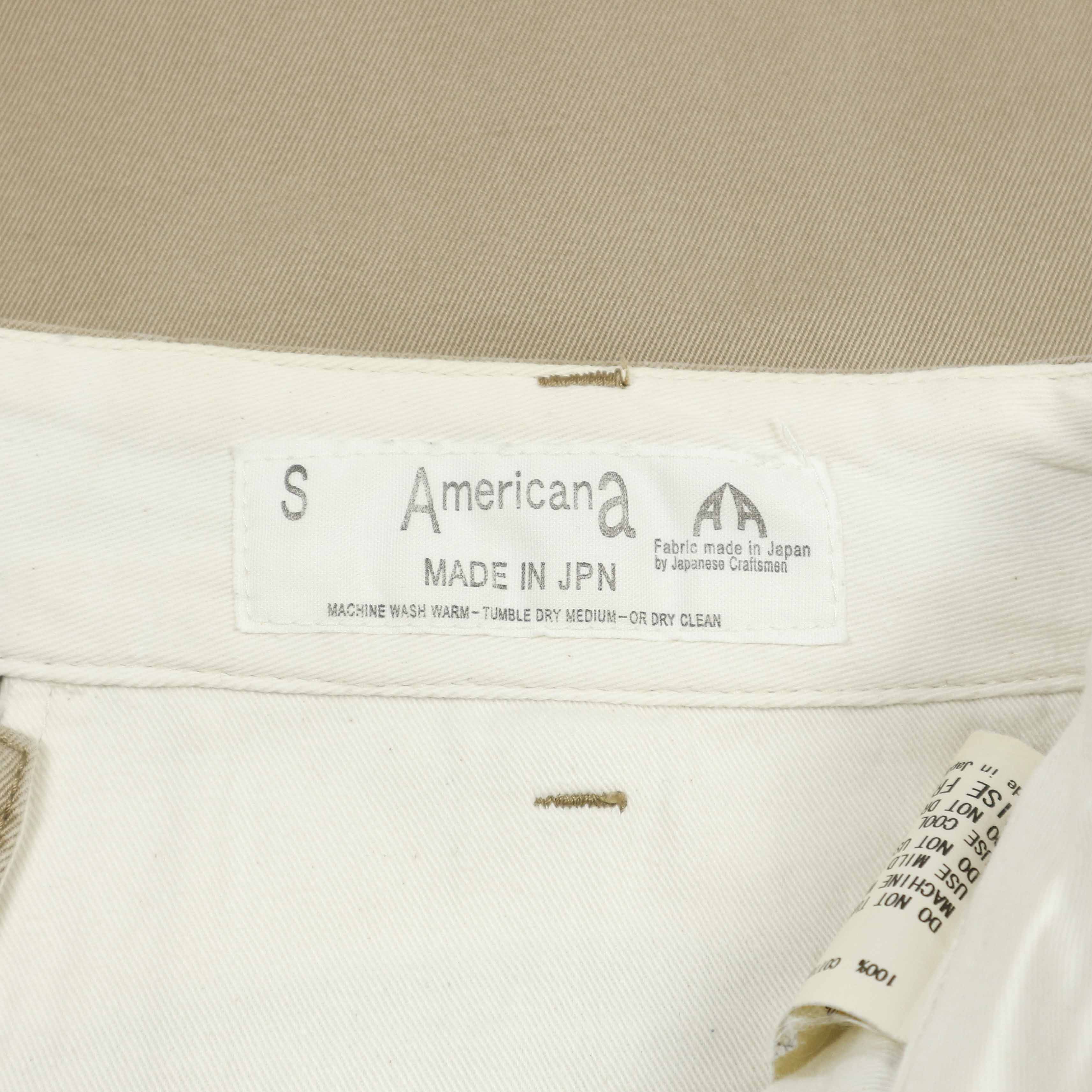 Americana Japan Made Classic Khaki Pants Size 29