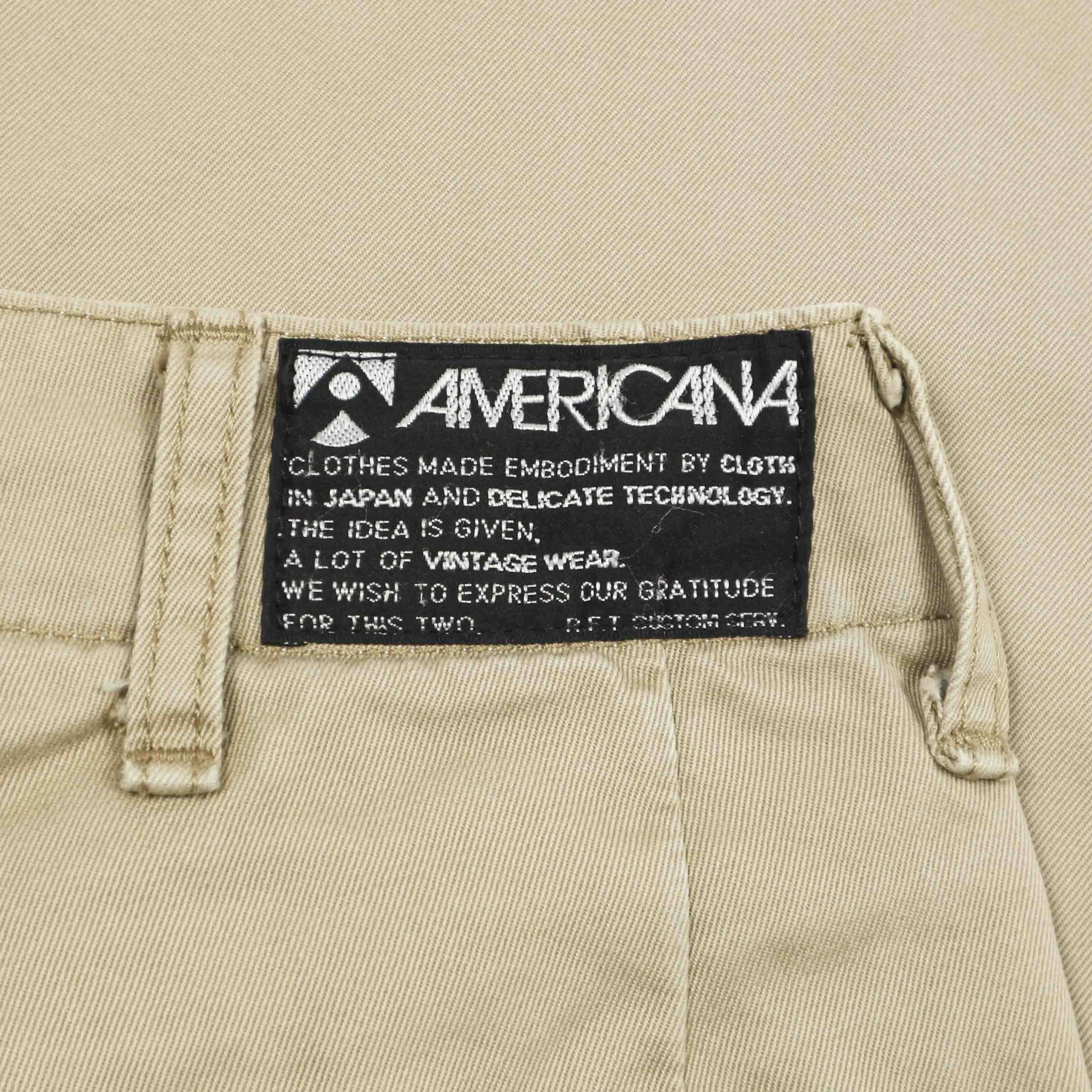 Americana Japan Made Classic Khaki Pants Size 29