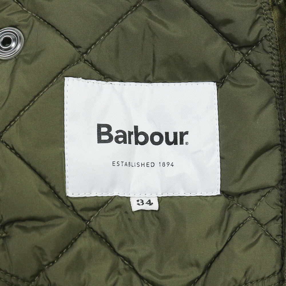 Barbour Olive Quilted Jacket Size XS