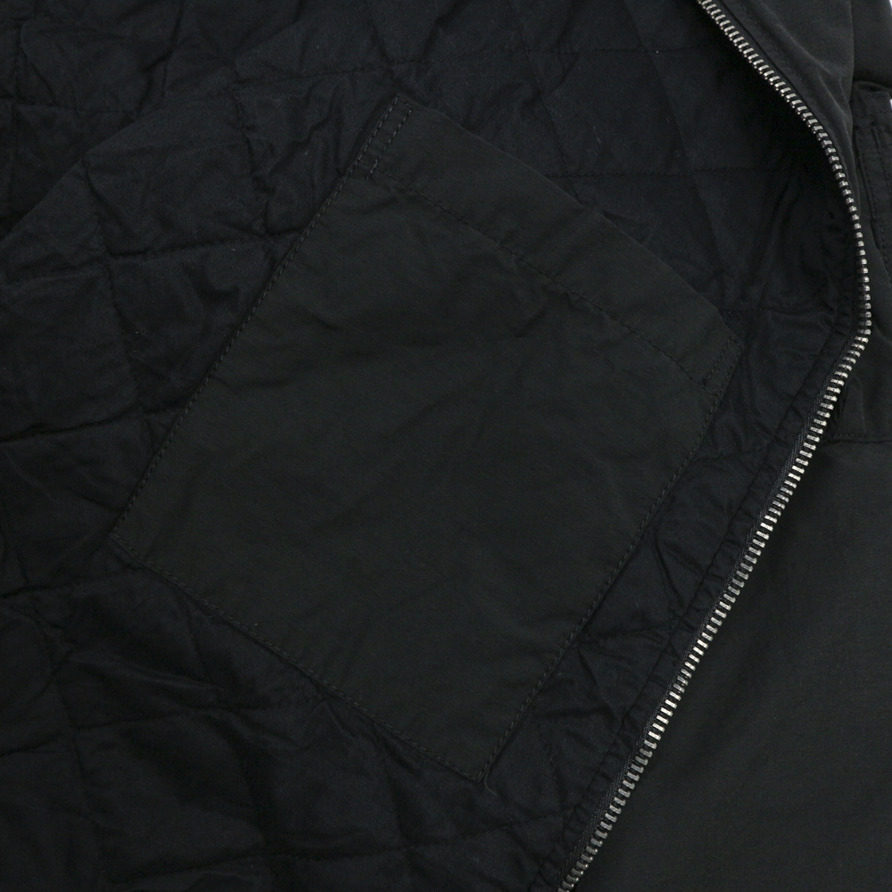 00s GAP Black Quilt-lined Bomber Jacket Size XL