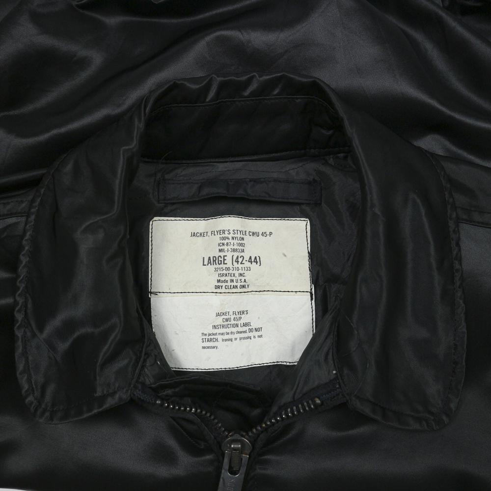 Vintage 80s U.S. Military Isratex CWU 45-P Flying Jacket Size L