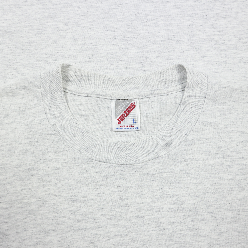 90s Jerzees Made in USA Logo Print T-Shirt Size L