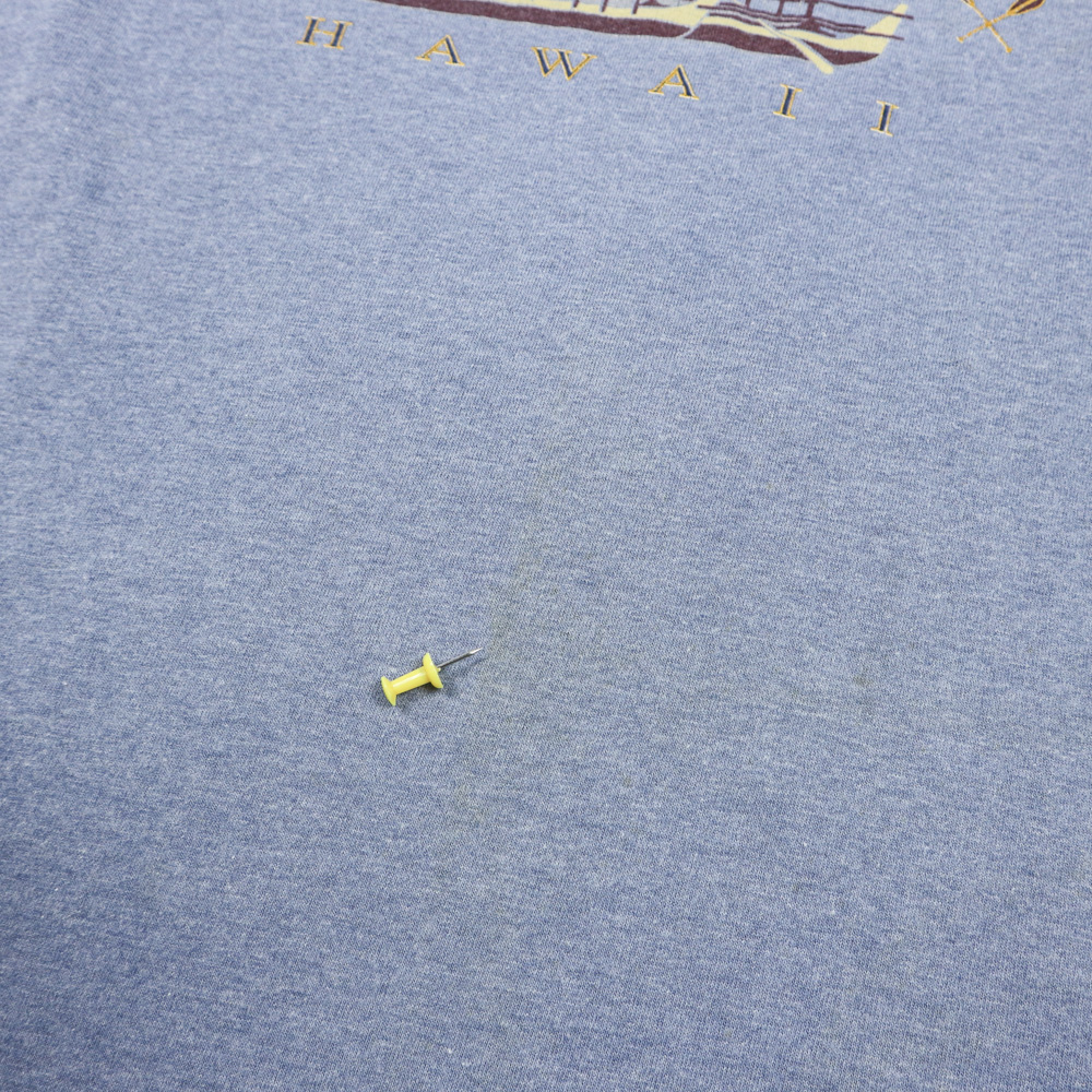Vintage 90s Oneita USA Hawaii Print T-Shirt Size M