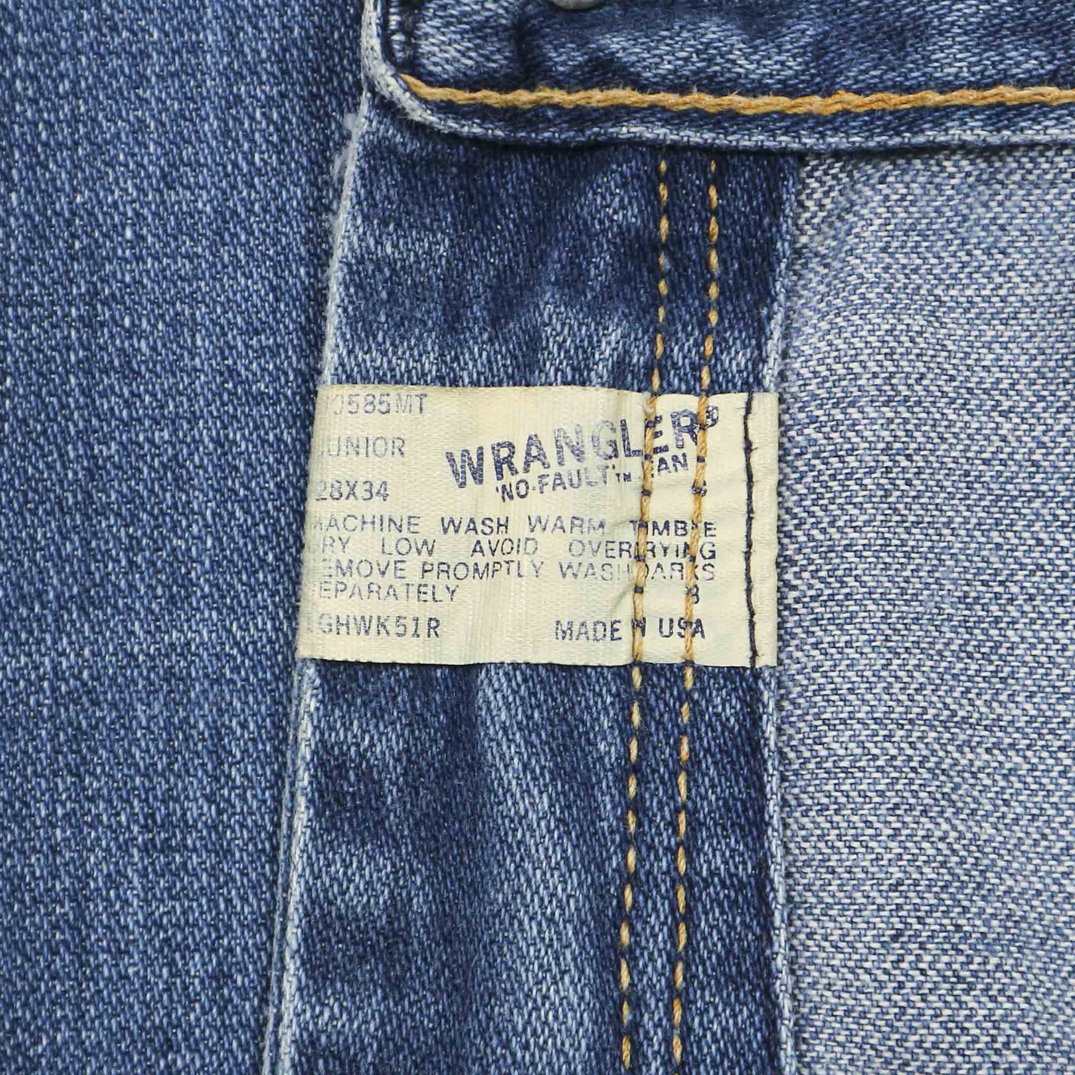 Vtg 80s Wrangler USA Denim Bootcut Jeans Size 25