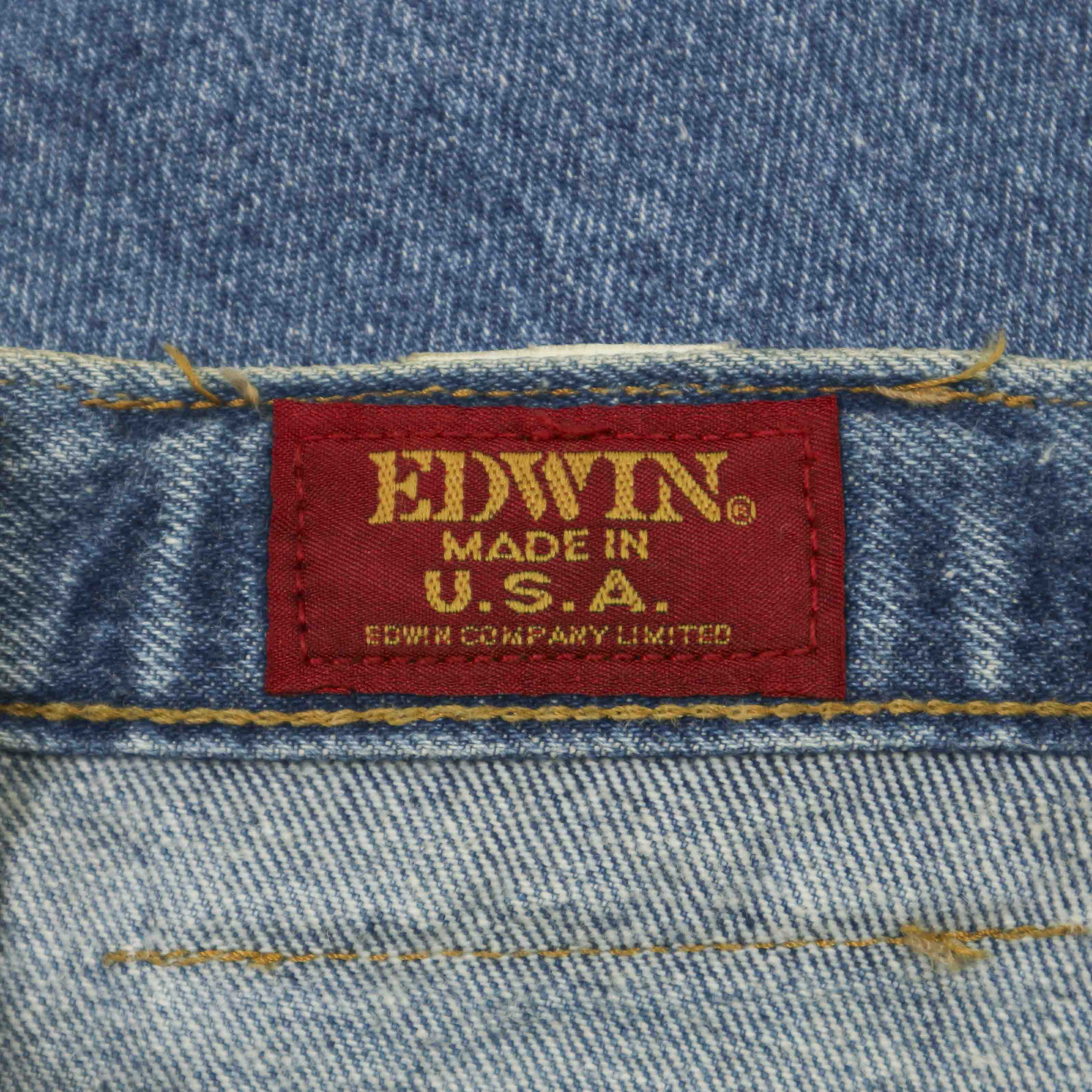 Vtg 80s Edwin Made in USA Denim Jeans Size 28