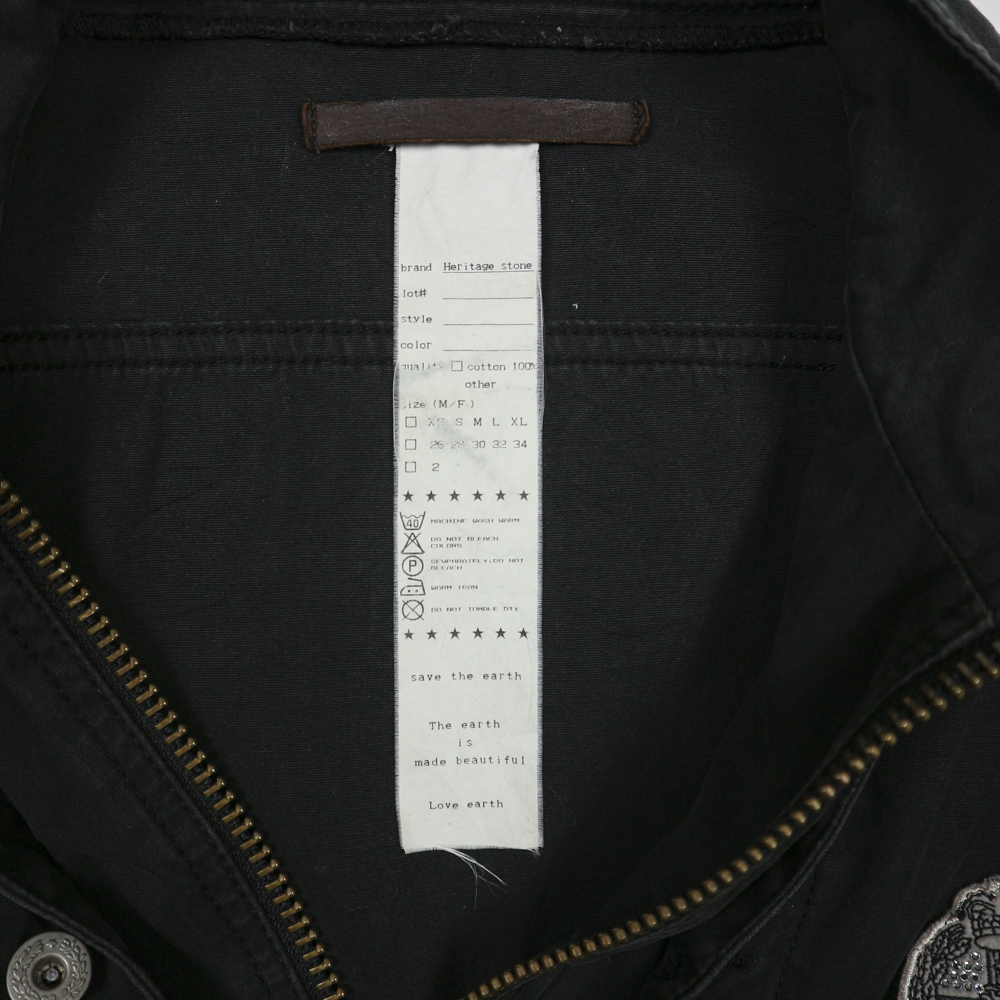 Heritage Stone Japan Black Jacket Size M