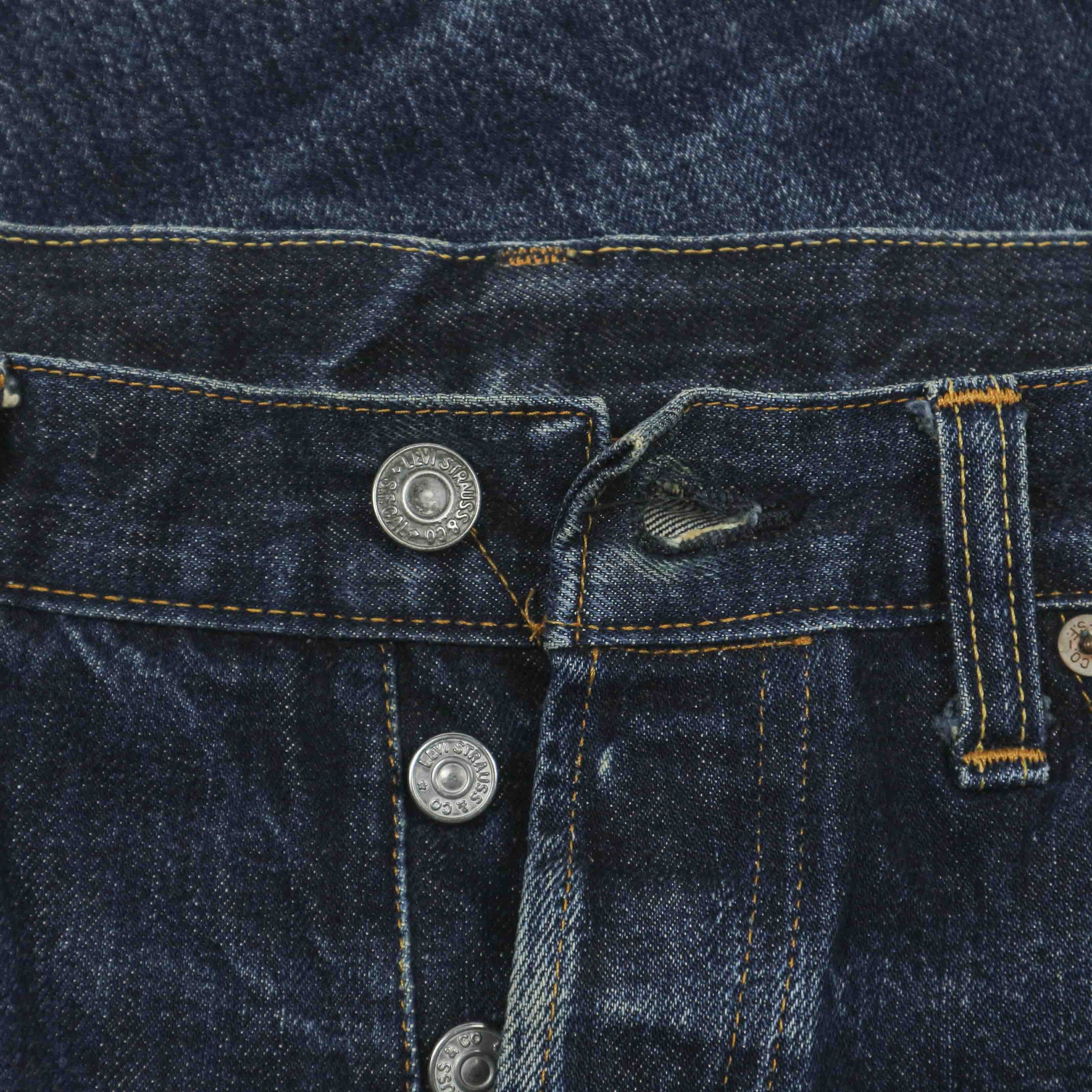 90s LEVI'S 1955 501XX Valencia Factory Selvedge Denim Jeans Size 31