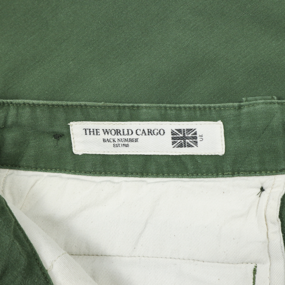 Back Number Sateen Green Cargo Pants Size 35