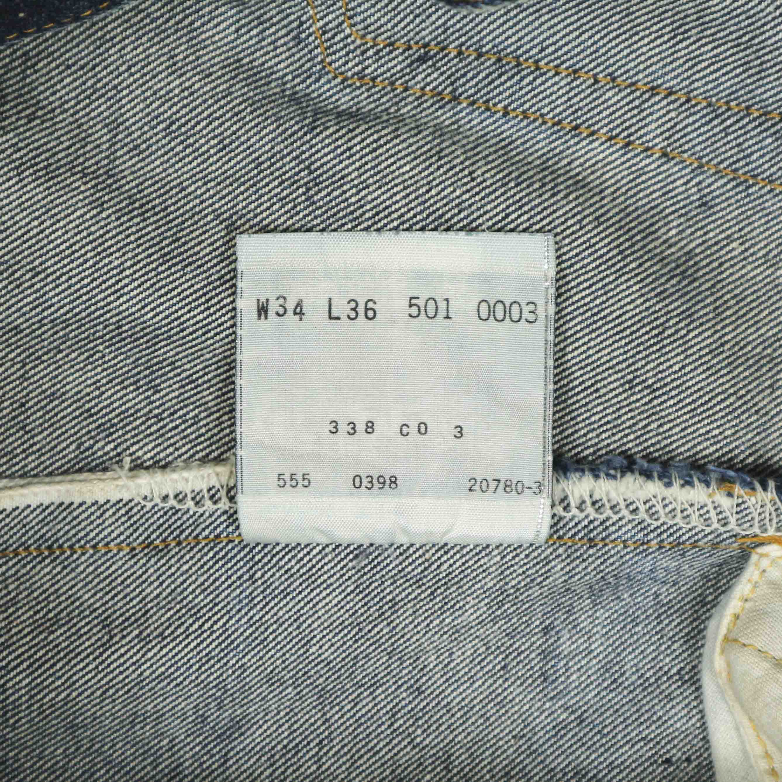 90s LEVI'S 1955 501XX Valencia Factory Selvedge Denim Jeans Size 31