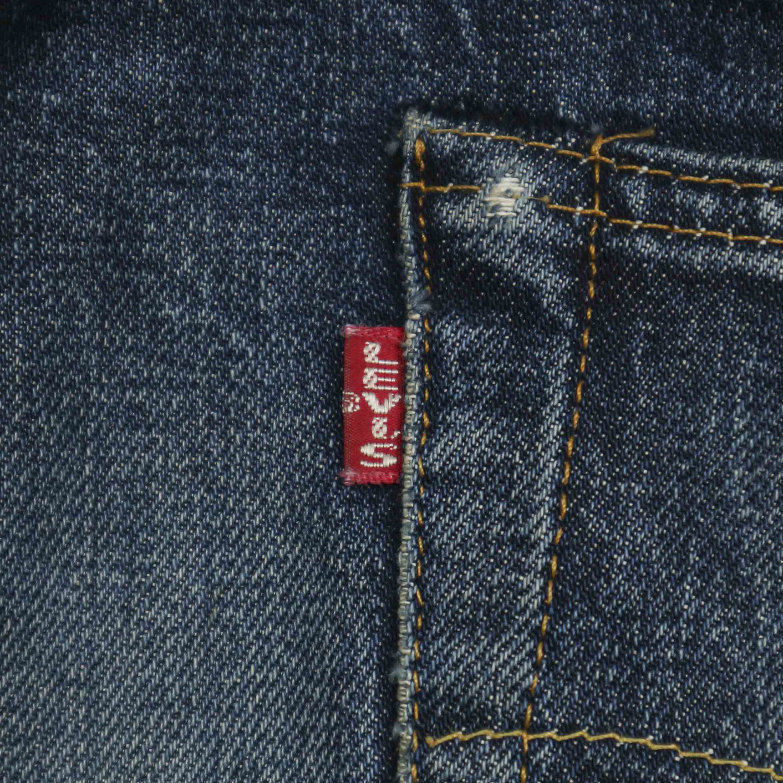 90s LEVI'S 1955 501XX Valencia Factory Selvedge Denim Jeans Size 31