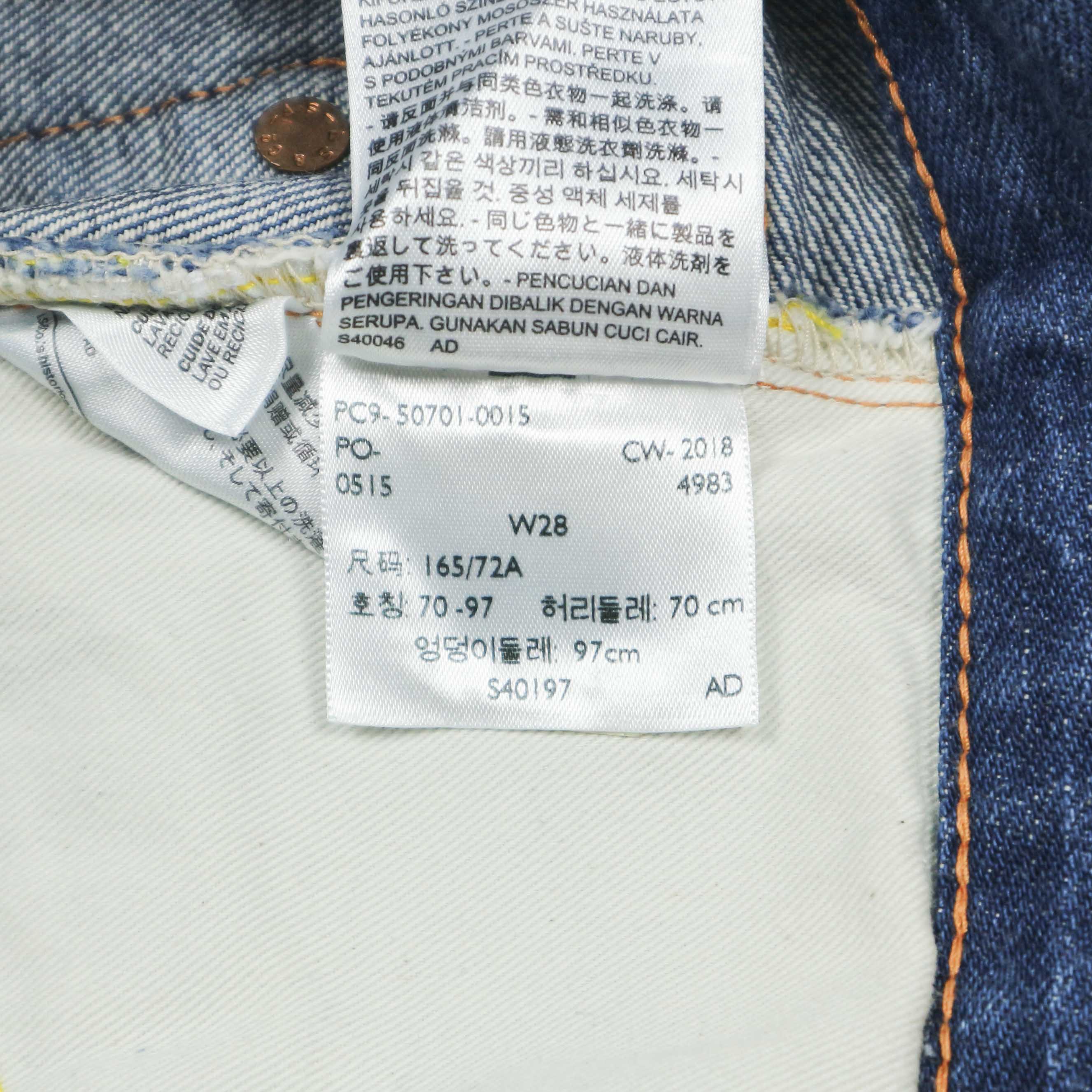 LEVI'S VINTAGE CLOTHING 701 Women Selvedge Jeans Size 28