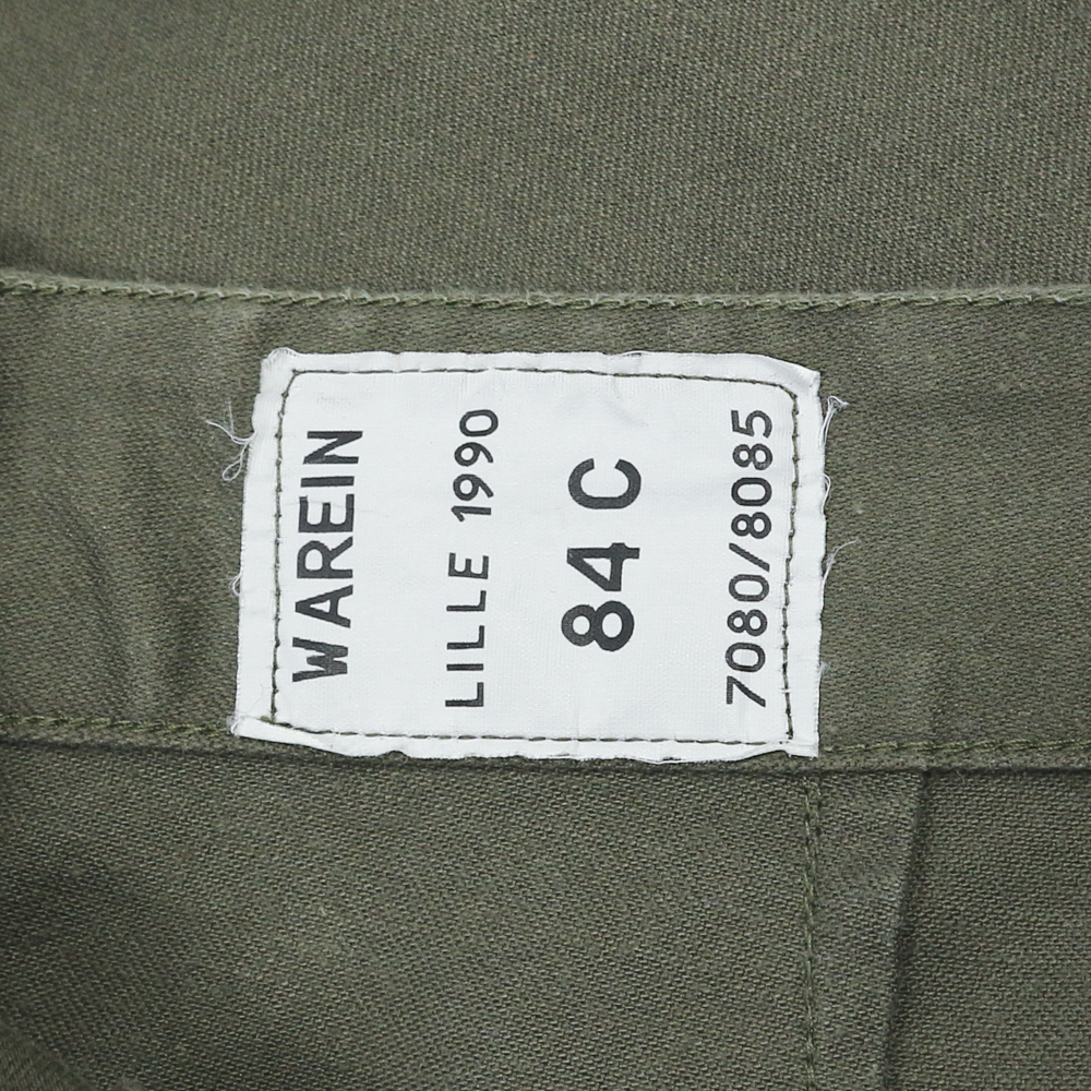 Vtg French Army Olive Green Uniform Pants Size 32