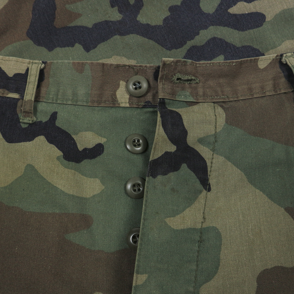 90s U.S. Army Woodland Camo Combat Trousers Size L