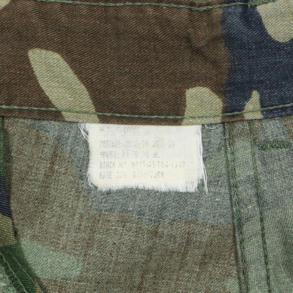 80s U.S. Army Woodland Camo Combat Trousers Size M