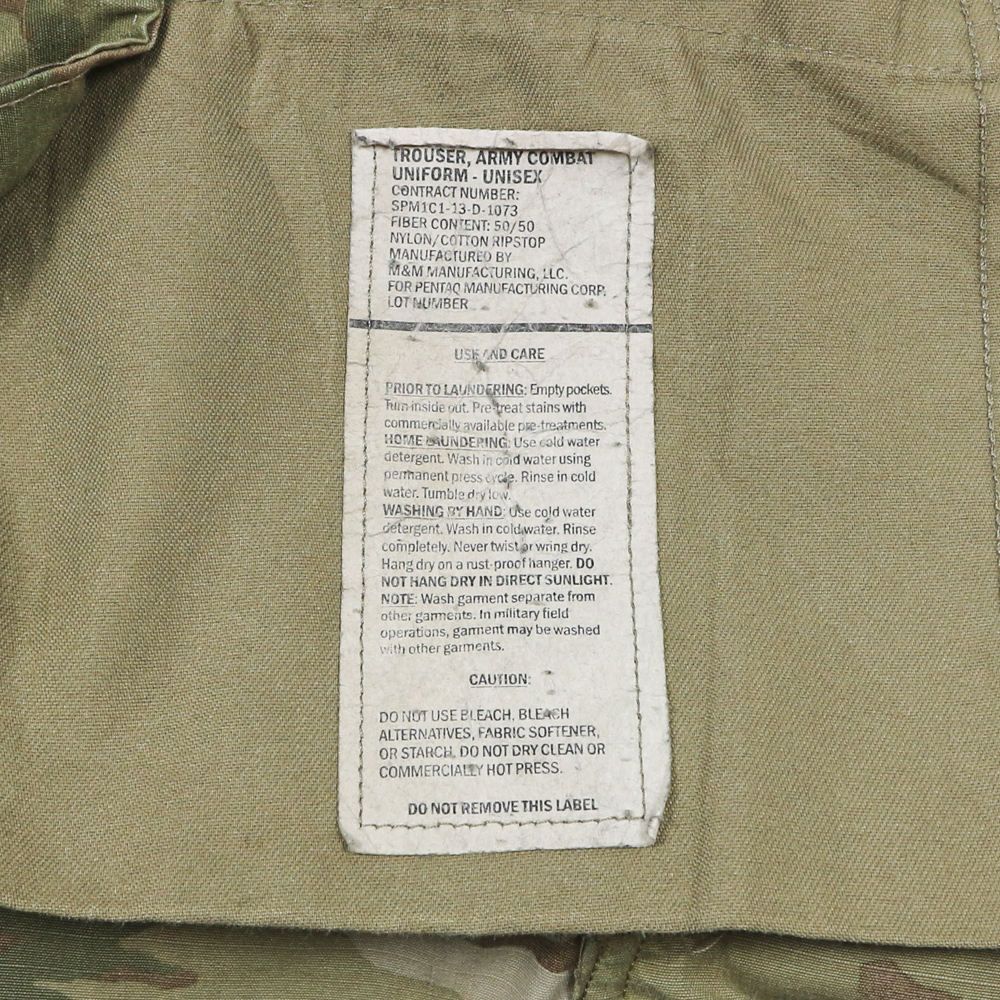 U.S. Army OCP Camo Combat Trousers Size L