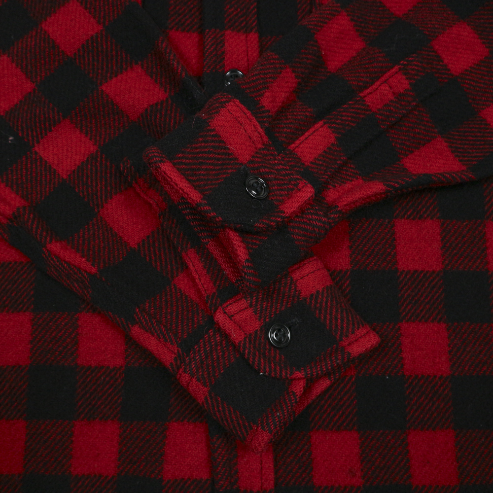 Vtg Bemidji USA Wool Buffalo Check Shirt Size M