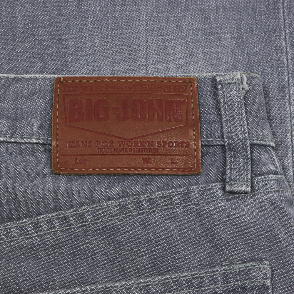 Big John Grey Wash Straight Denim Jeans Size 31