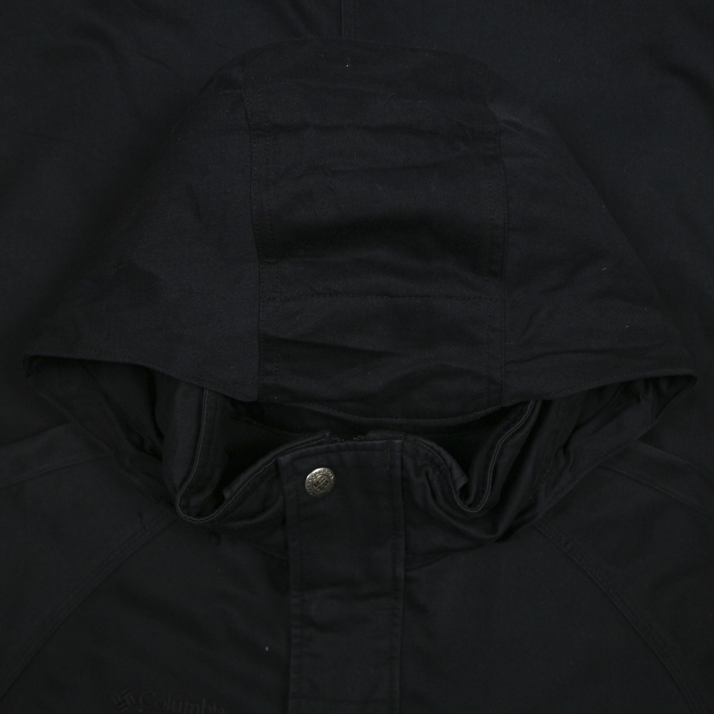 Columbia Outdoor Black Hooded Parka Size L