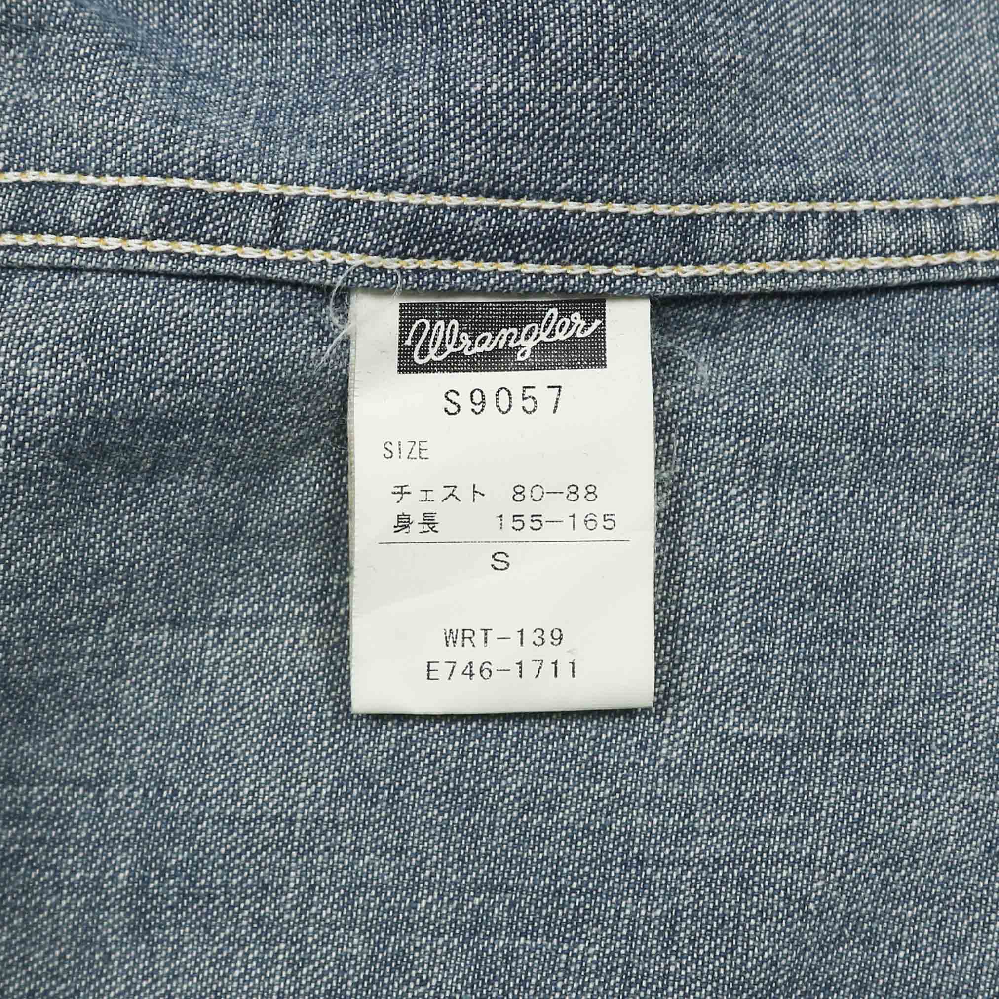 Wrangler x Beams 30th Anniversary Denim Western Shirt Size S