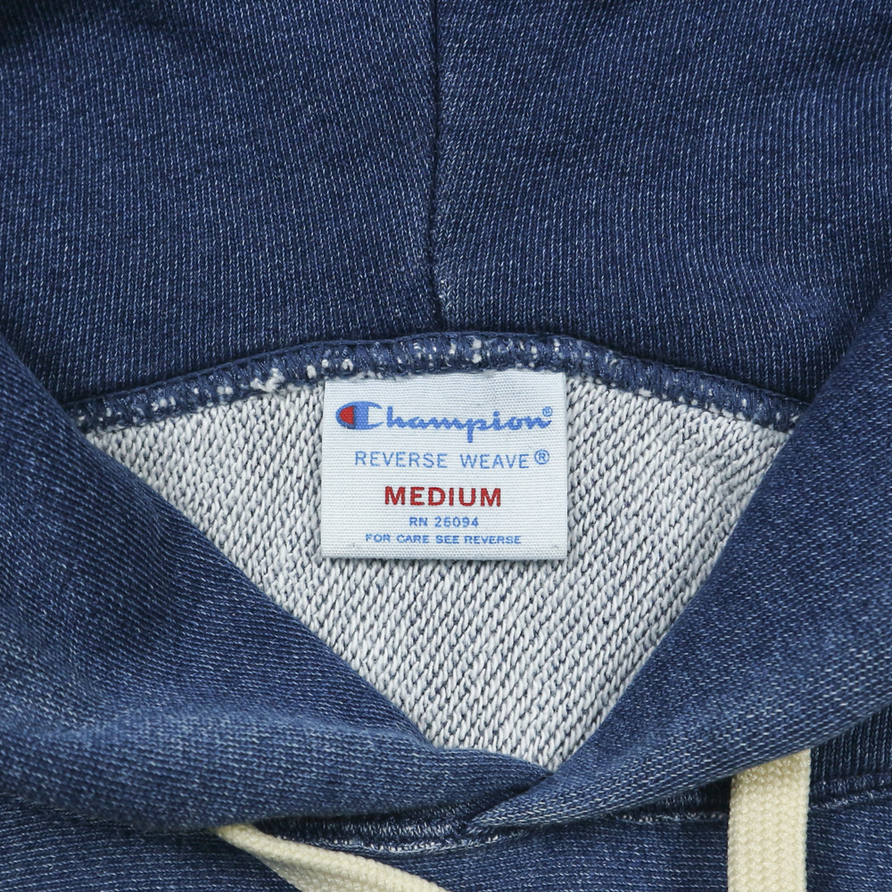 Champion Reverse Weave Blue Hoodie Size S