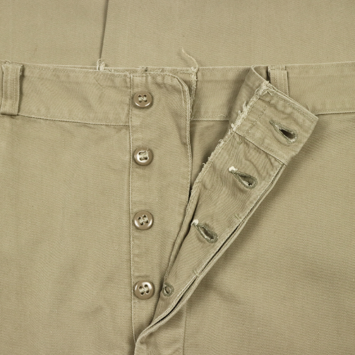 Vintage Wide Leg Khaki Trousers Size 34