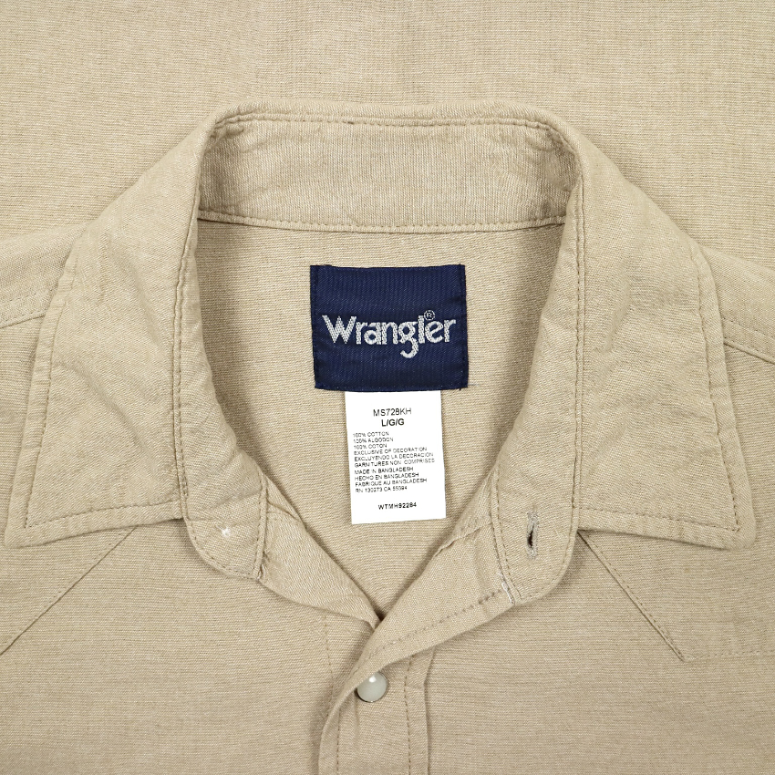 90s Wrangler Long-sleeve Western Shirt Size L