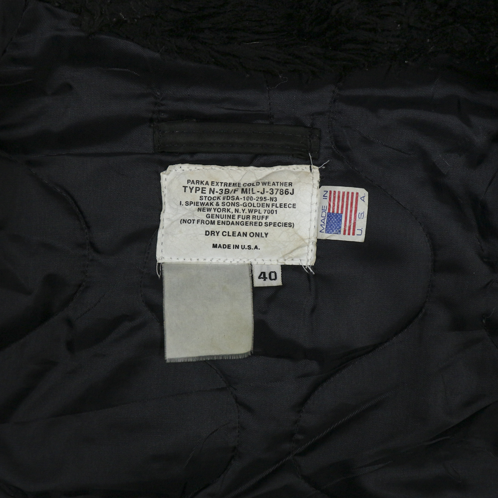 Spiewak & Sons Type N-3B ECW Parka Size L