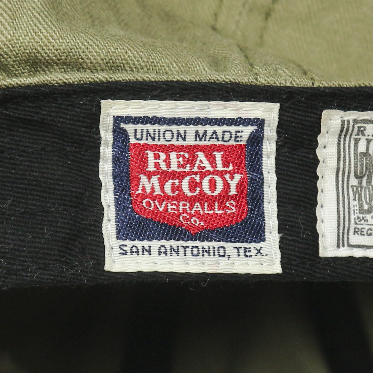 The Real McCoy’s Olive Herringbone Newsboy Cap