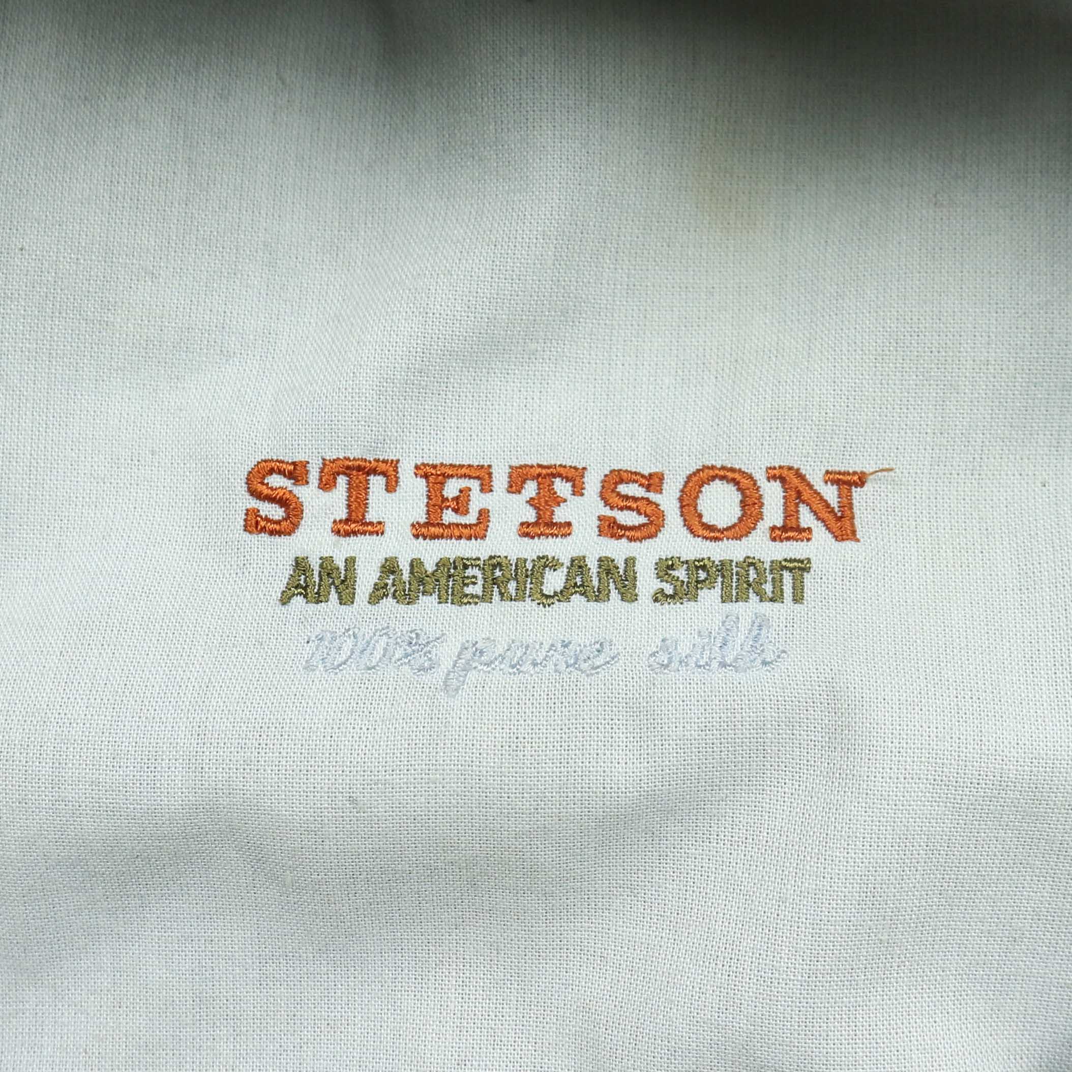 Stetson USA Silk Herringbone Newsboy Cap