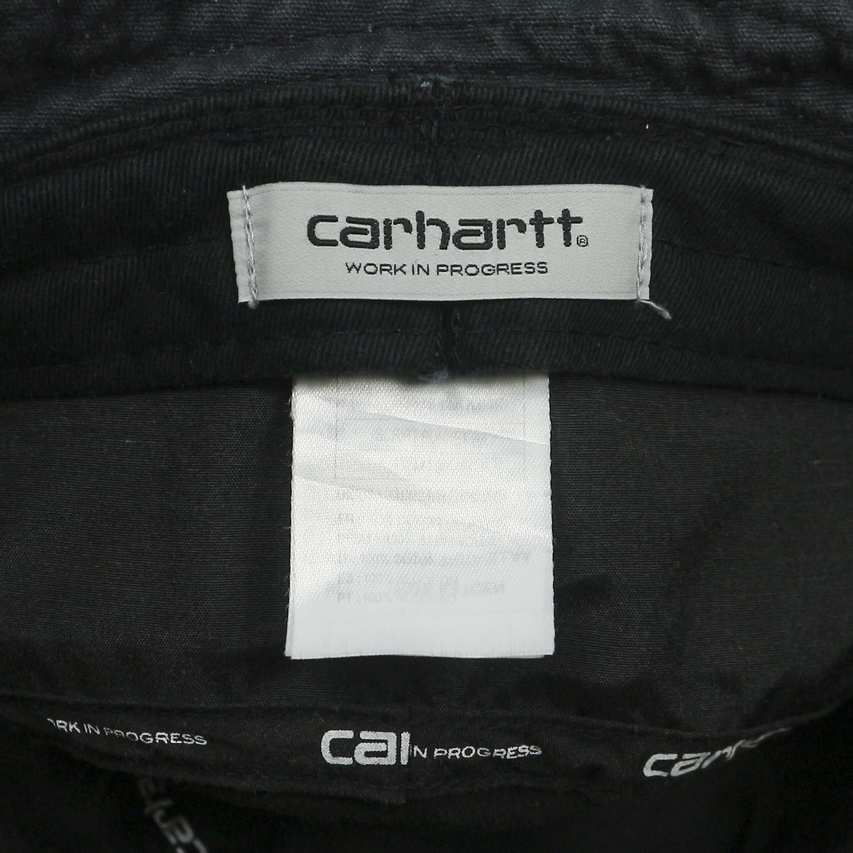 Carhartt WIP Black Canvas Bucket Hat