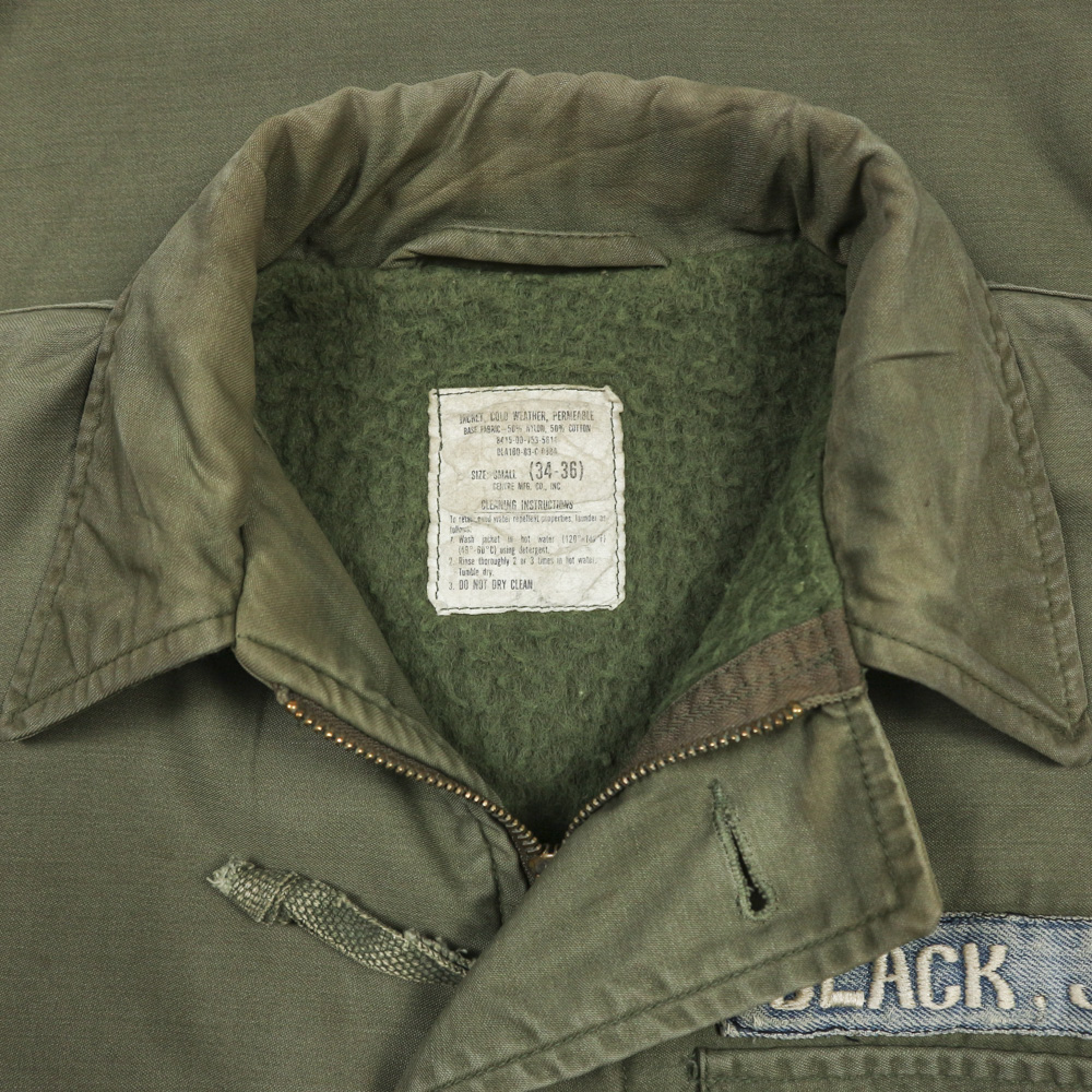 Vtg 80s U.S. Navy A-2 Deck Jacket Size S