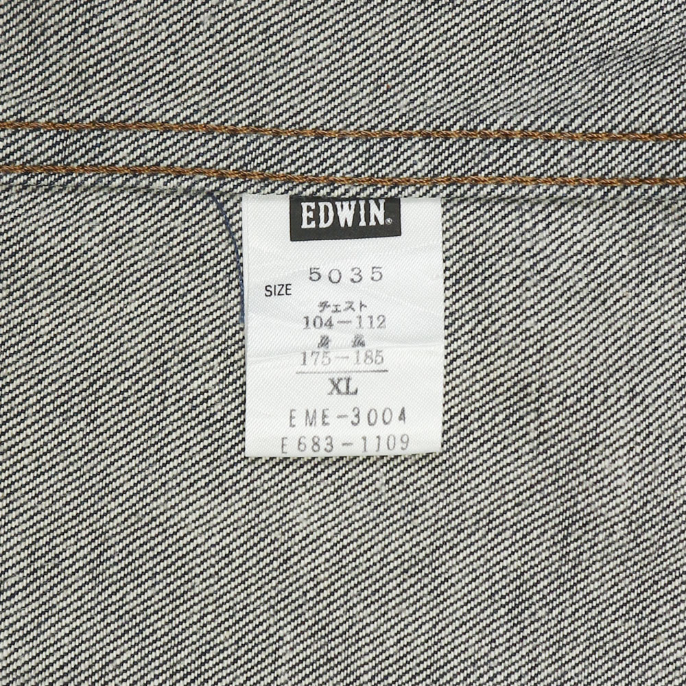Edwin 503 Dark Indigo Denim Jacket Size L