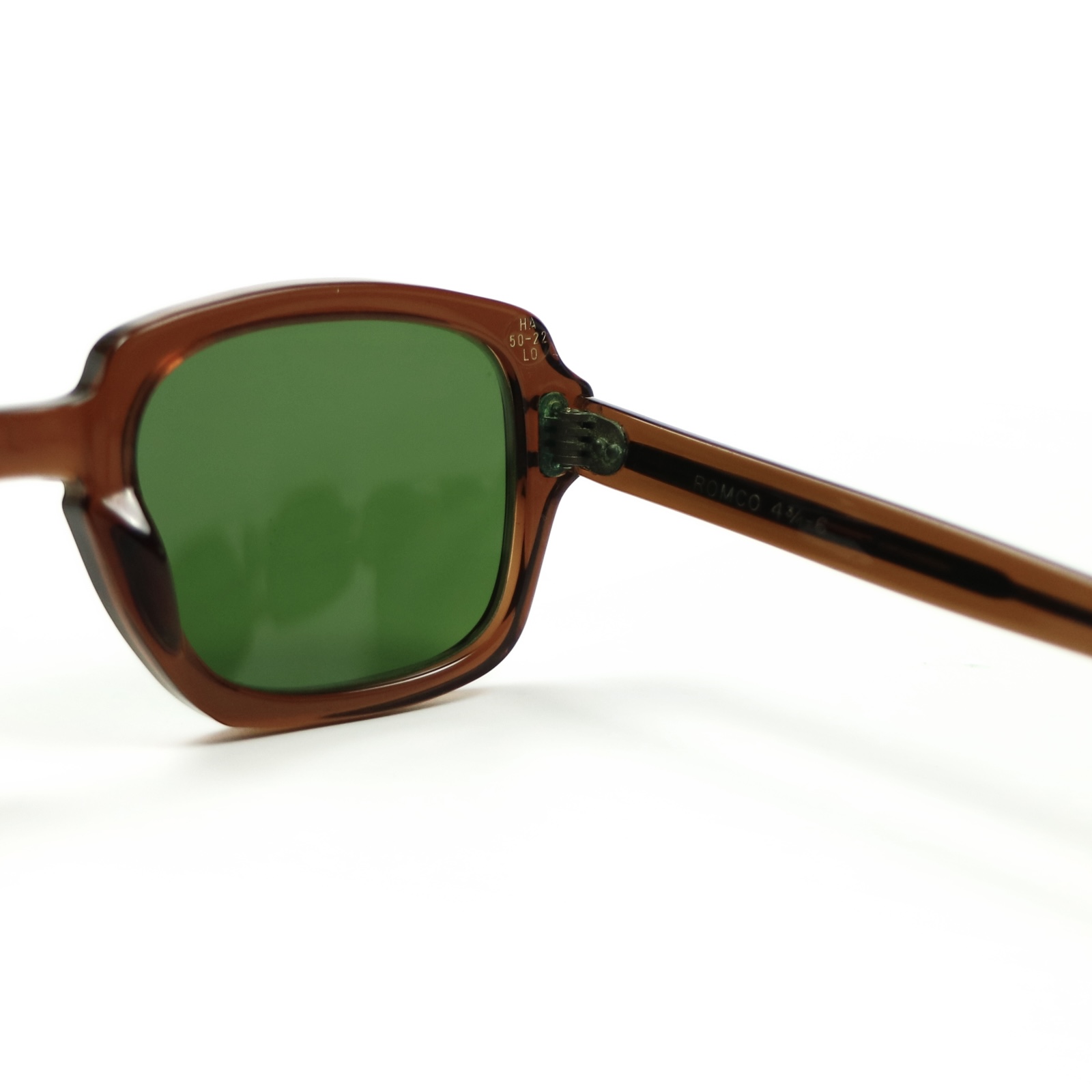 80s U.S. Military Issue Glasses Brown - Green Lens [50-22]