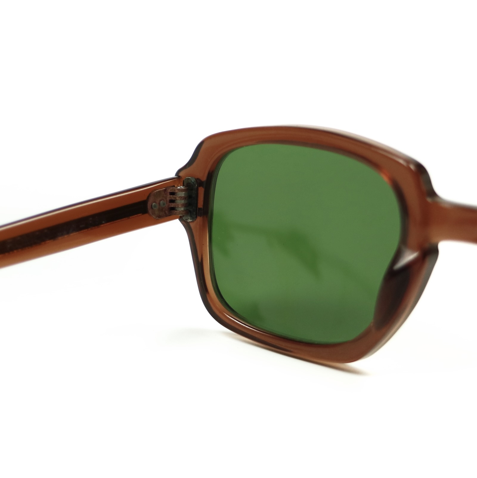 80s U.S. Military Issue Glasses Brown - Green Lens [50-22]