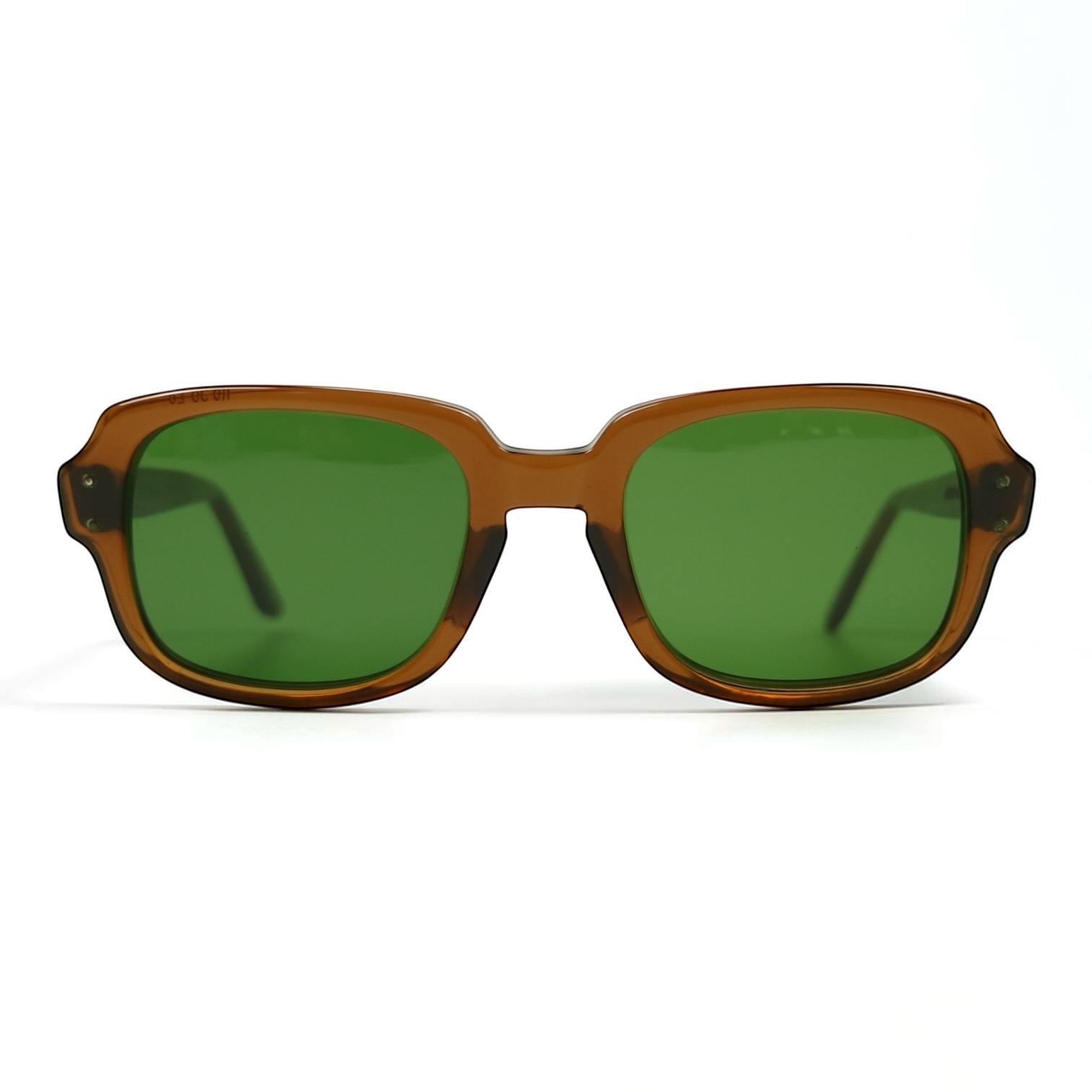 80s U.S. Military Issue Glasses Brown - Green Lens [50-20]