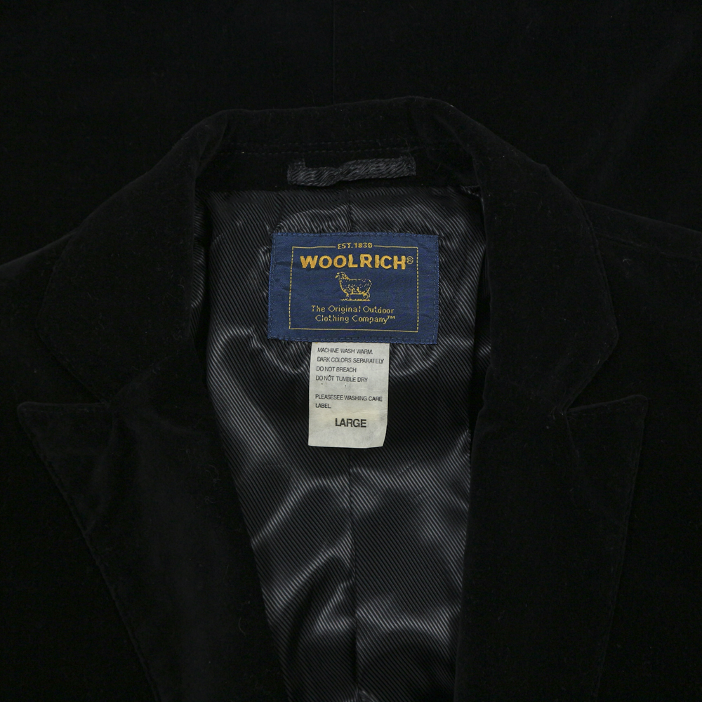 Woolrich Black Velvet Sport Jacket Size M