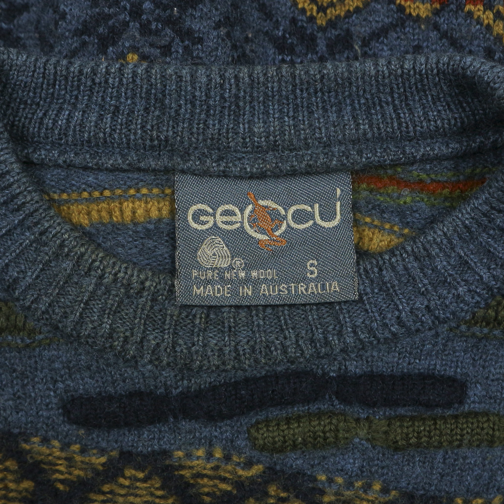 Geccu Made in Australia 3D Knit Wool Sweater Size S