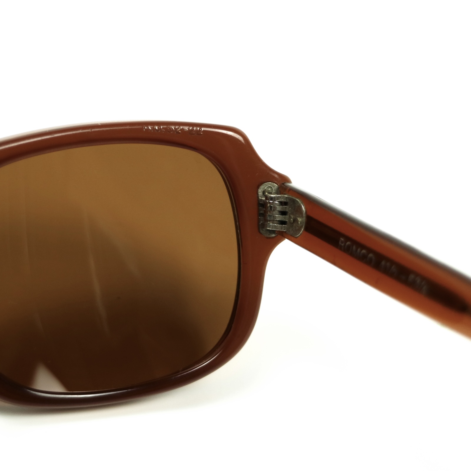 80s U.S. Military Issue Glasses Nose Pads - Brown Lens [52-22]