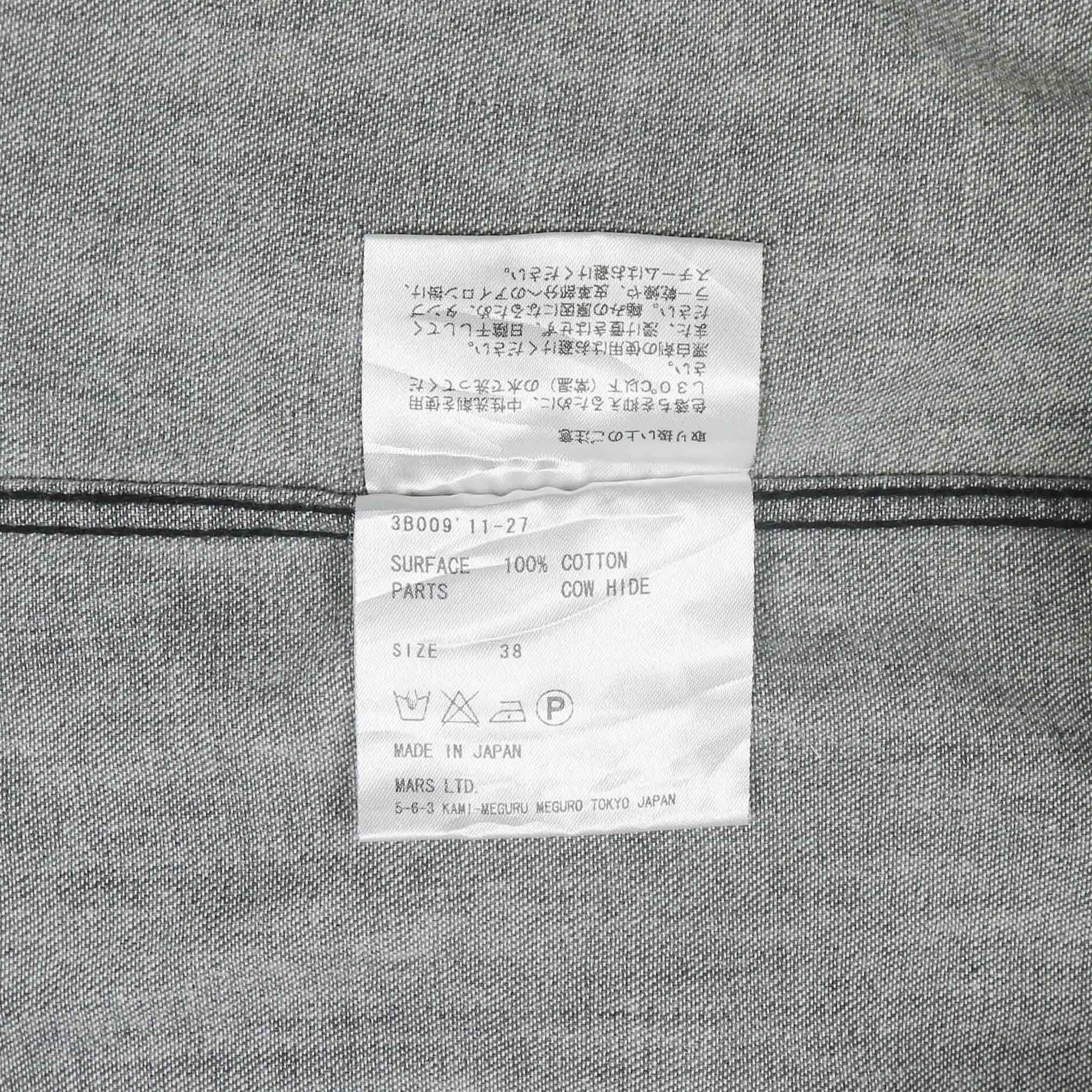 John Lawrence Sullivan Grey Denim Shirt Size M