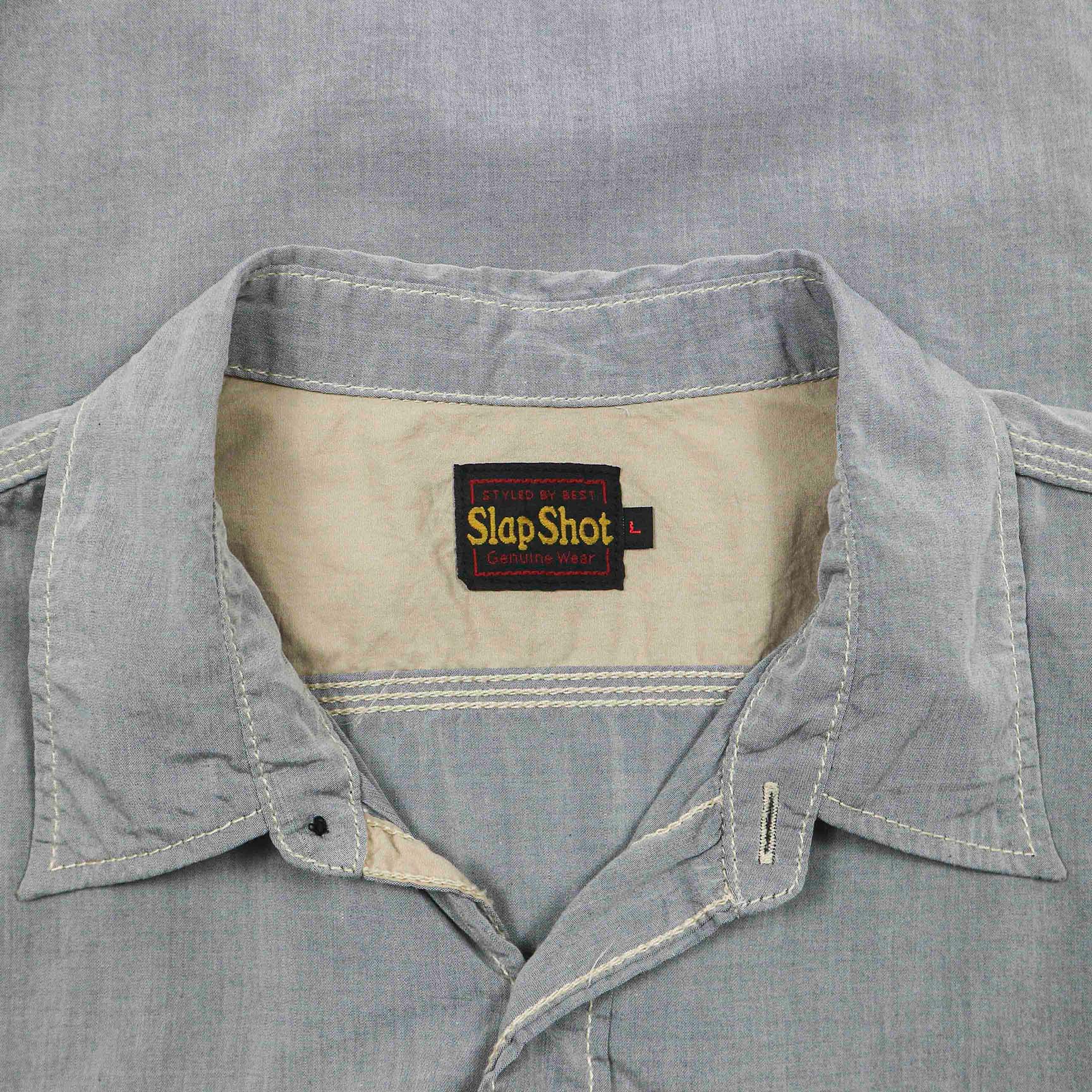 Slap Shot Japan Chambray Work Shirt Size M